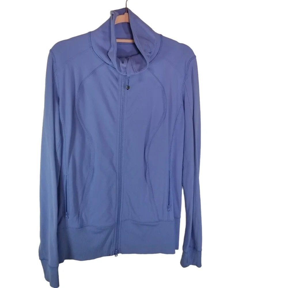 Lululemon Nice Asana Lullaby luon periwinkle running jacket 10